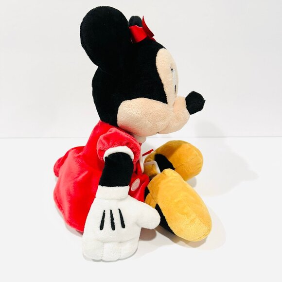 Disney Gund Minnie Mouse Teach Me to Dress Red Dress Plush - Picture 5 of 8